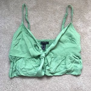 Forever 21 tie front crop